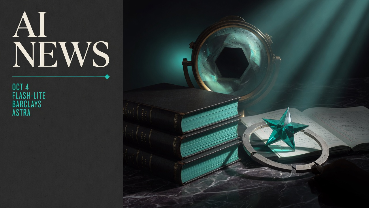 AI News digest — Flash-Lite, Barclays, Astra
