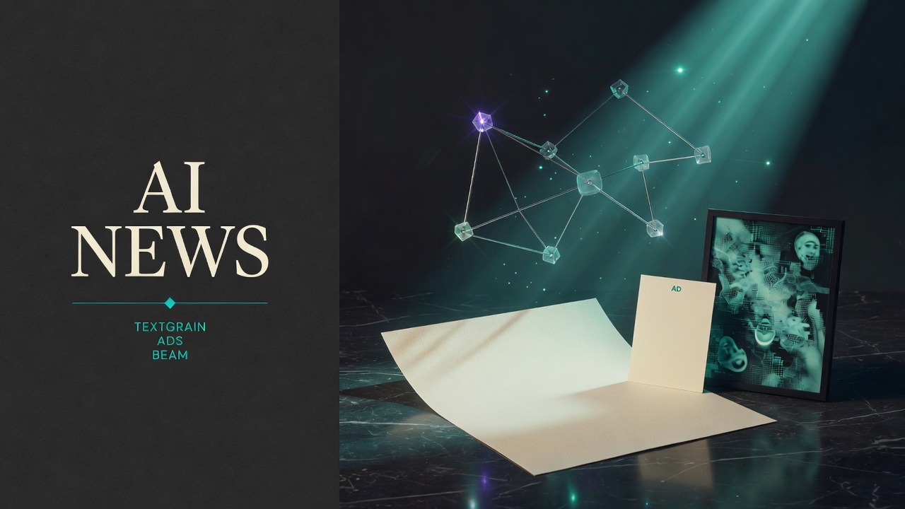AI News digest — textGrain, Ads, Beam