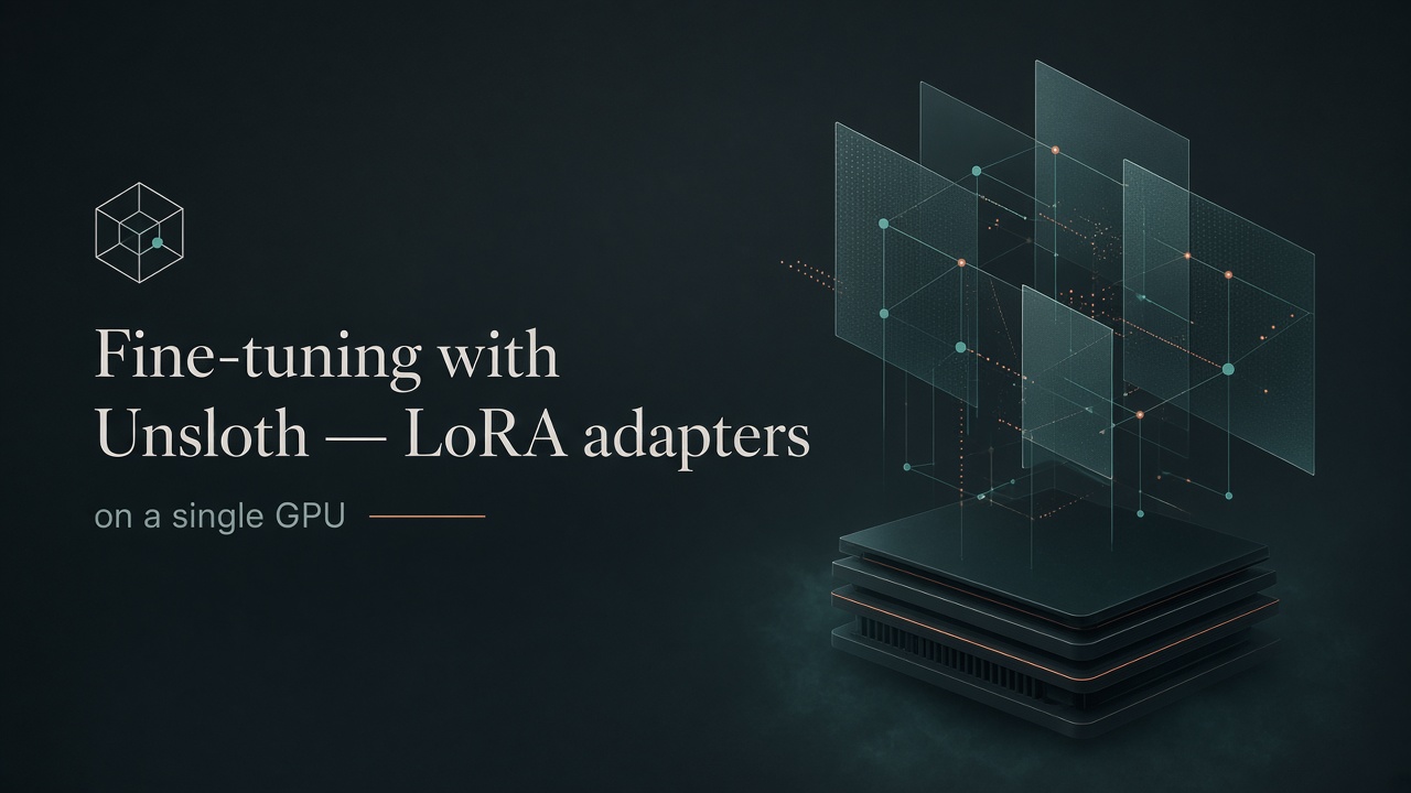Fine-tuning with Unsloth — LoRA and QLoRA