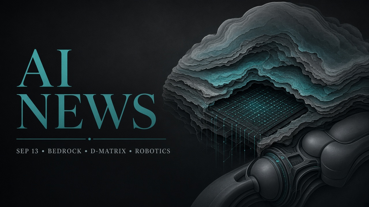 AI News digest — Bedrock, d-Matrix, robotics, and IBC