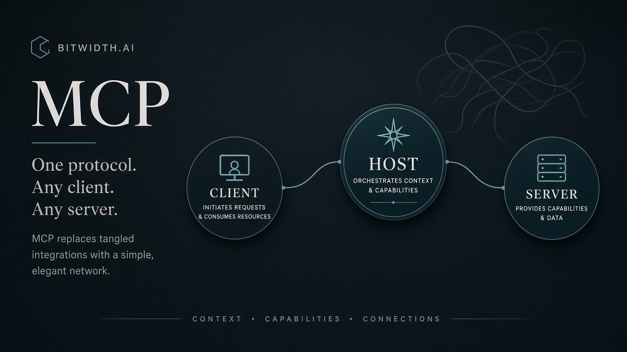 MCP servers — one standard for tools and data