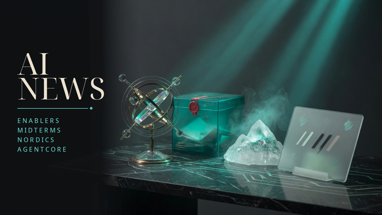 AI News digest — Enablers, Midterms, Nordics, AgentCore