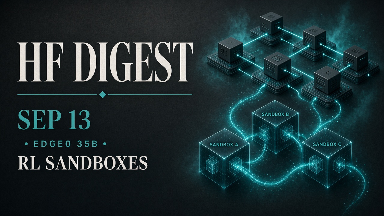 Hugging Face Daily Digest — Edge0 35B and RL sandboxes