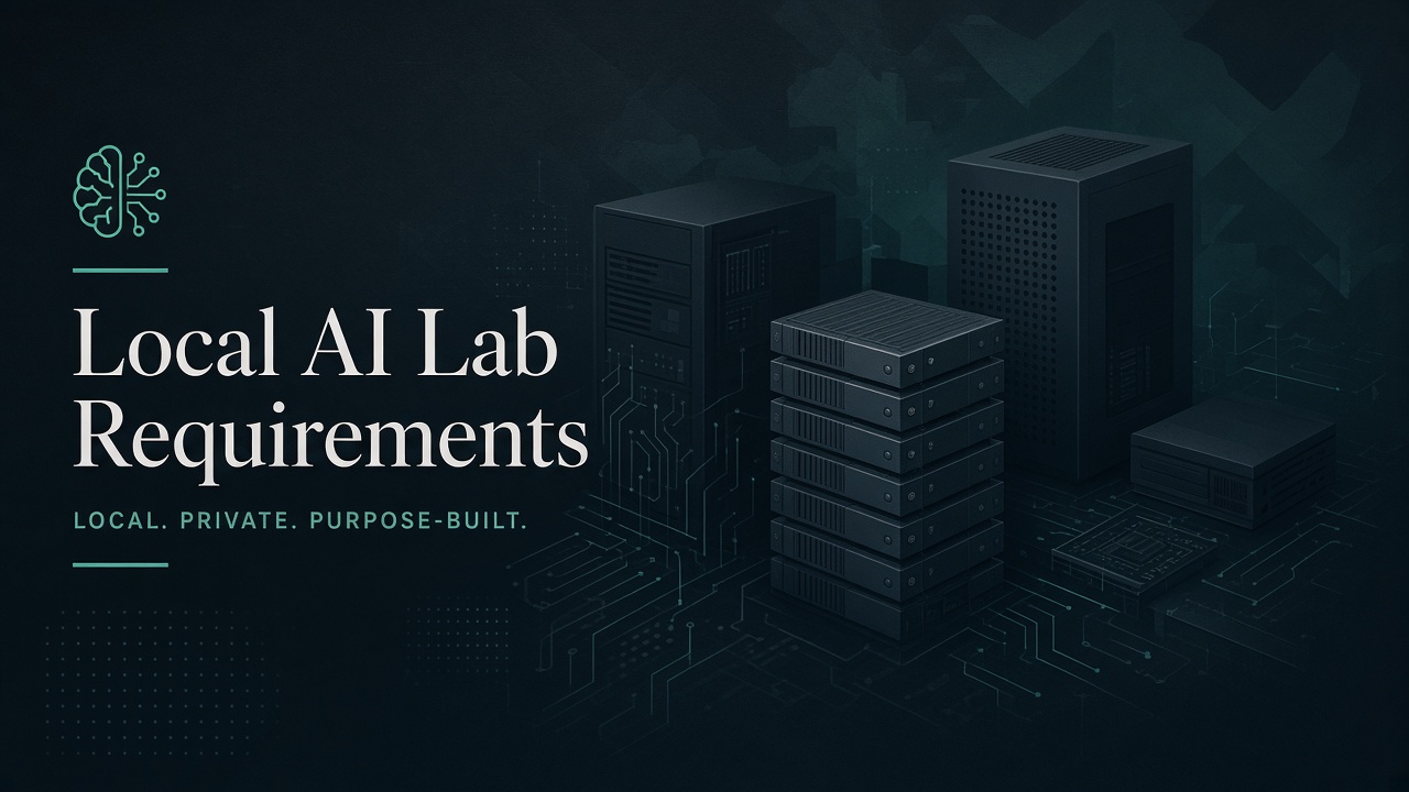 Local AI lab — requirements and hardware options