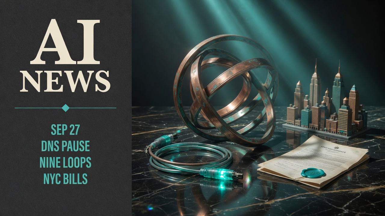 AI News digest — DNS pause, Nine loops, NYC bills