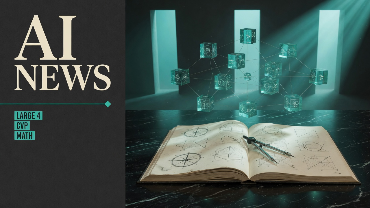 AI News digest — Large 4, CVP, Math
