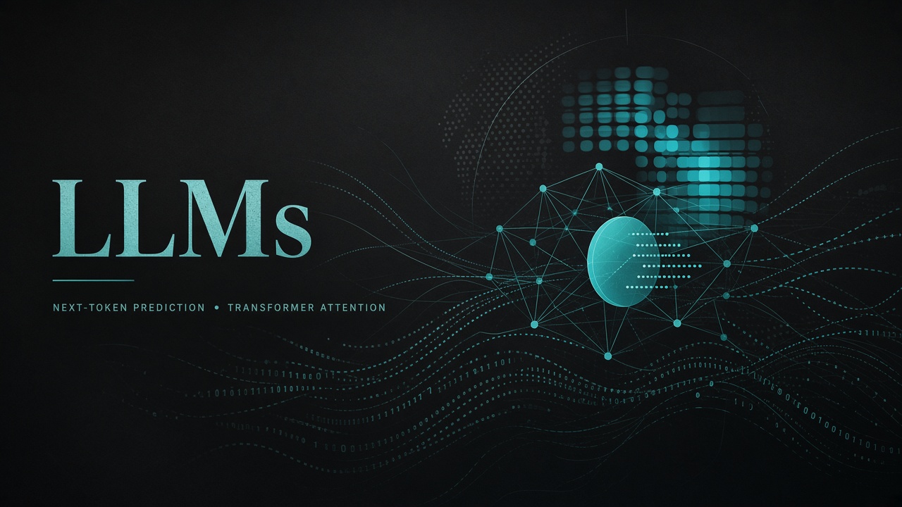 Large language models — next-token prediction and transformers