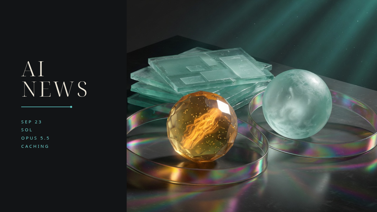 AI News digest — Sol, Opus 5.5, Caching