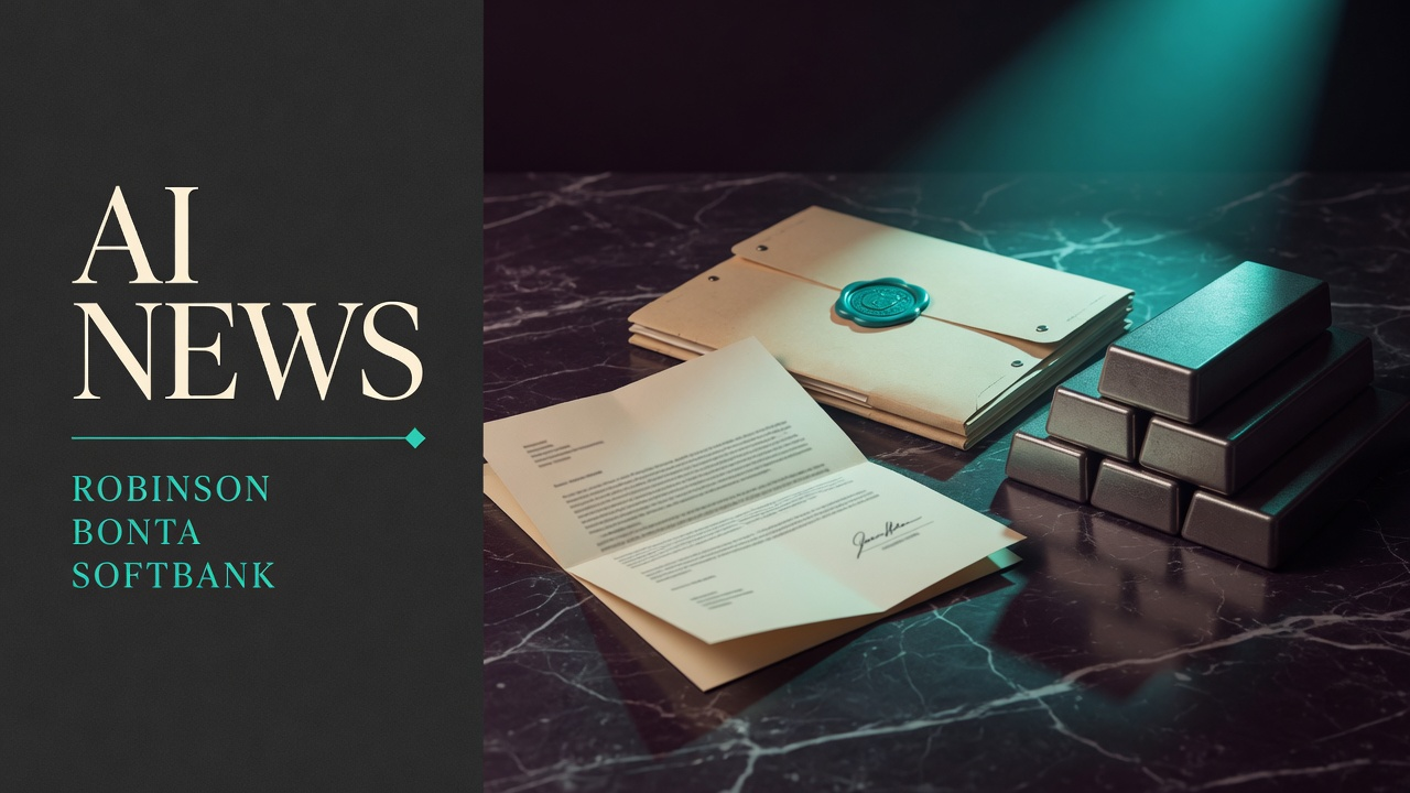 AI News digest — Robinson, Bonta, SoftBank
