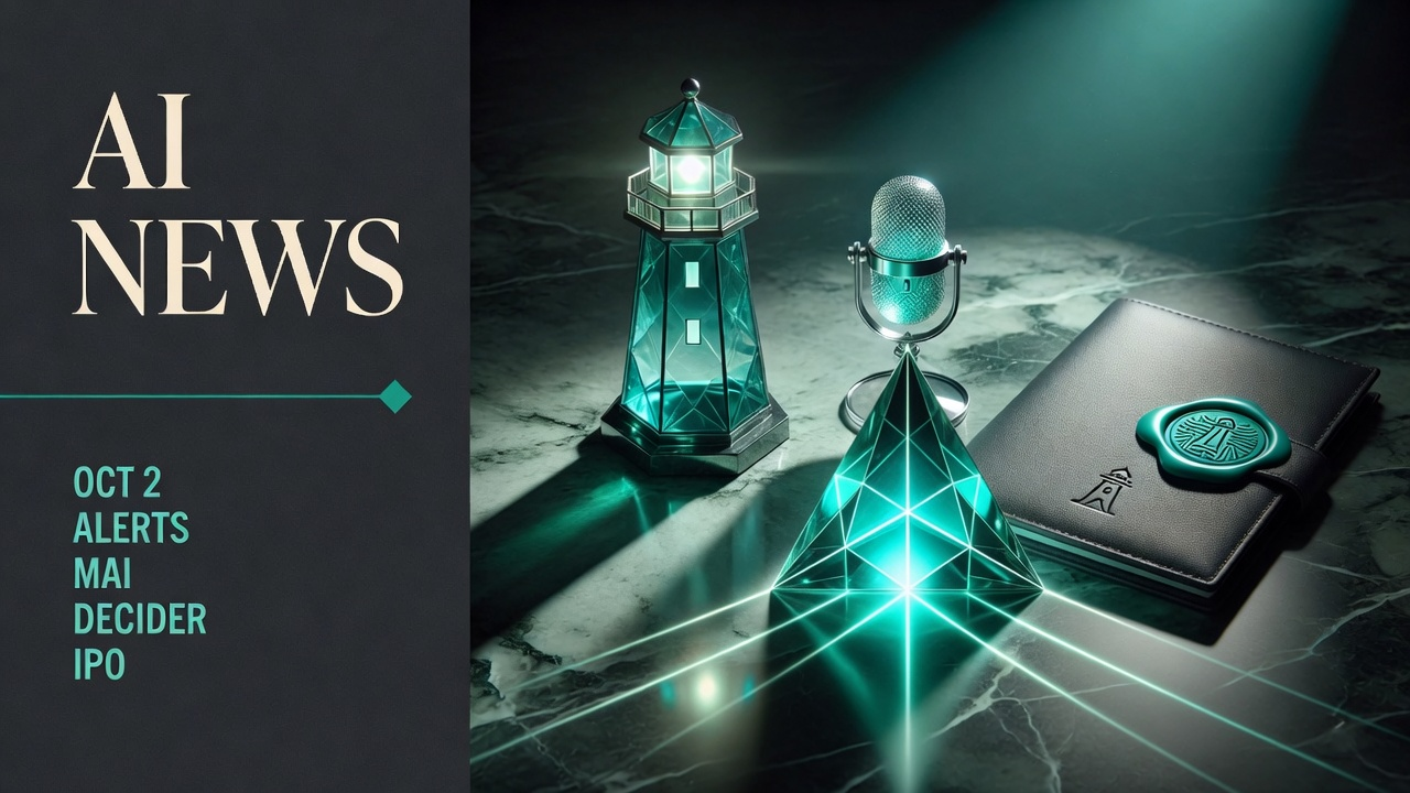 AI News digest — Alerts, MAI, Decider, IPO