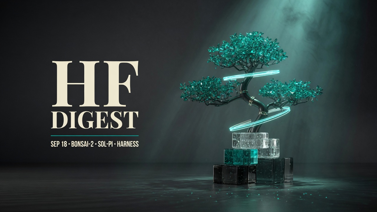 Hugging Face Daily Digest — Bonsai-2, SoL-Pi, Harness